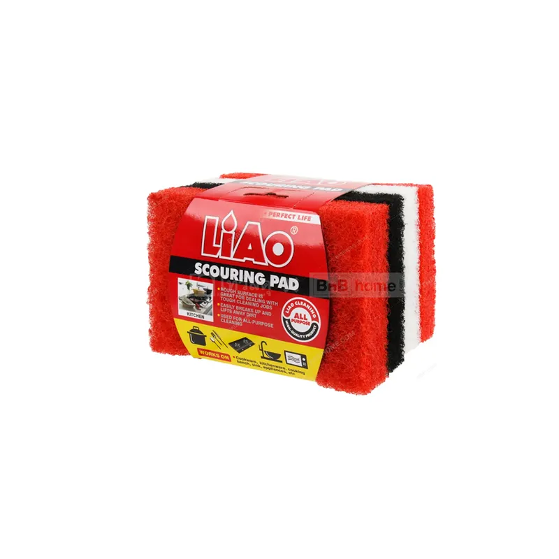 GENERICO - Set 4 Esponjas Fibra Abrasivas