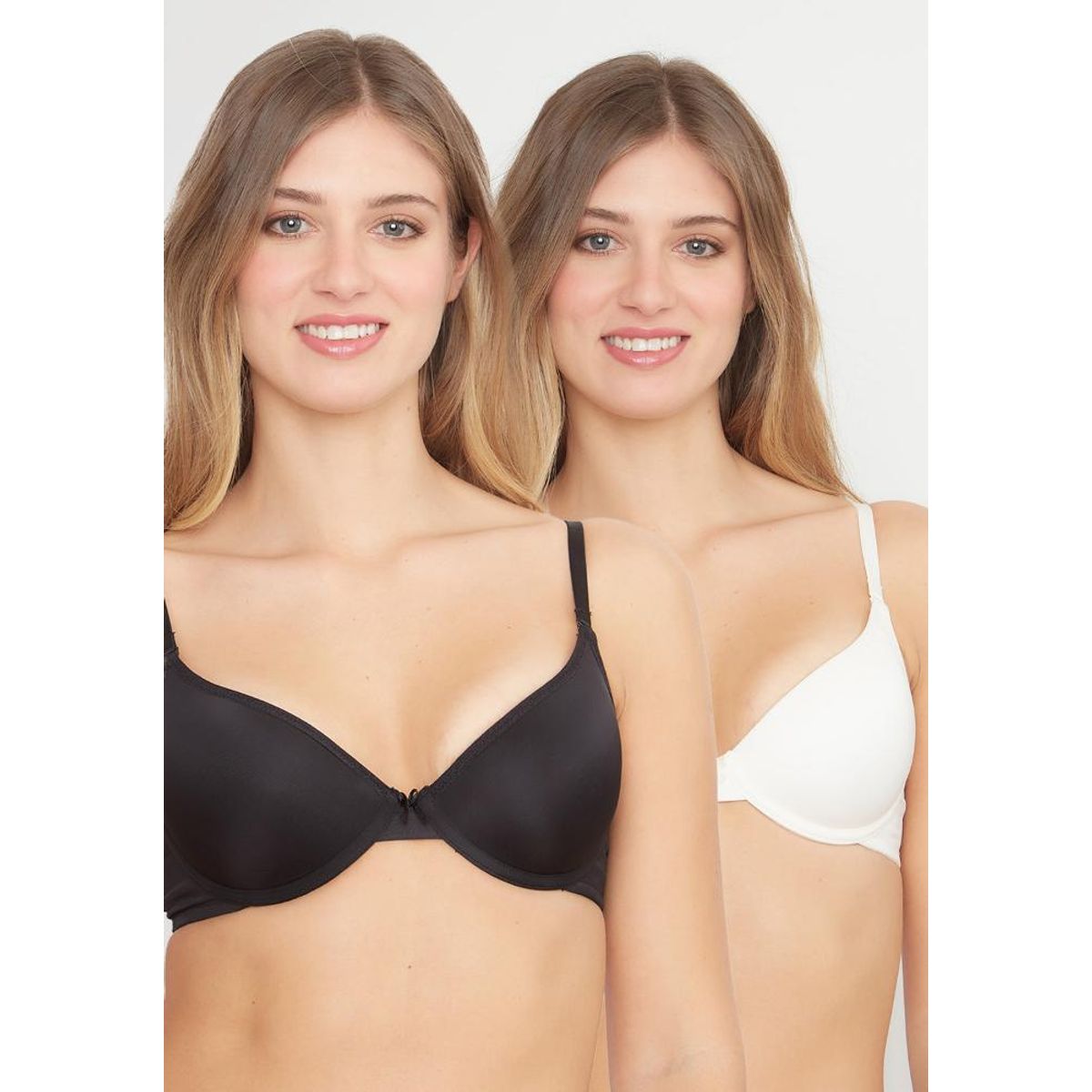 KAYSER - Pack 2X  Sosten  Push Up Microfibra P250022-NEG2 Kayser - Negro