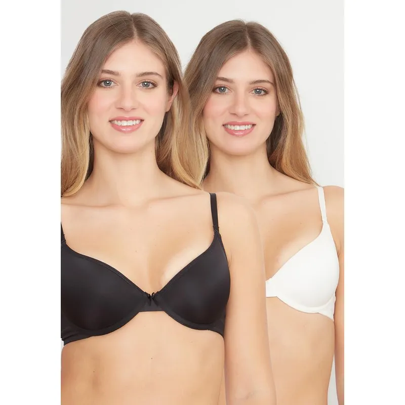 KAYSER - Pack 2X  Sosten  Push Up Microfibra P250022-NEG2 Kayser - Negro