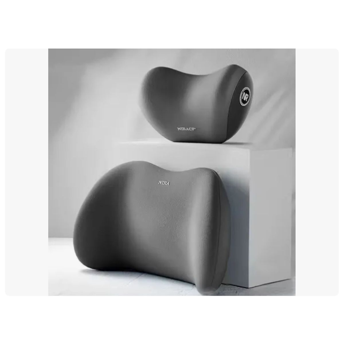 GENERICO - Kit Almohada Cojín Cuello Cervical Viaje Auto Hogar Avión