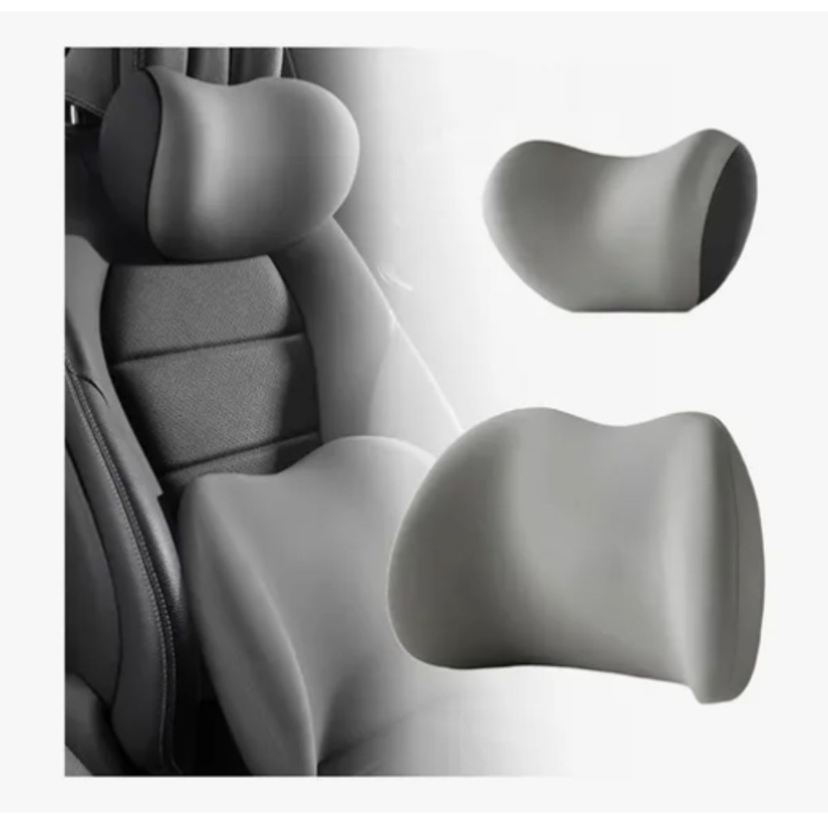 GENERICO - Kit Almohada Cojín Cuello Cervical Viaje Auto Hogar Avión