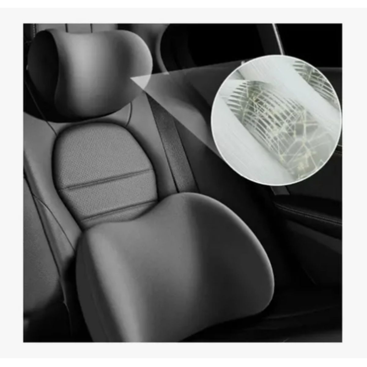 GENERICO - Kit Almohada Cojín Cuello Cervical Viaje Auto Hogar Avión