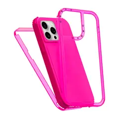 KBOD - Carcasa 360 de 3 Piezas Urban Play Para iPhone 14 Pro Fucsia