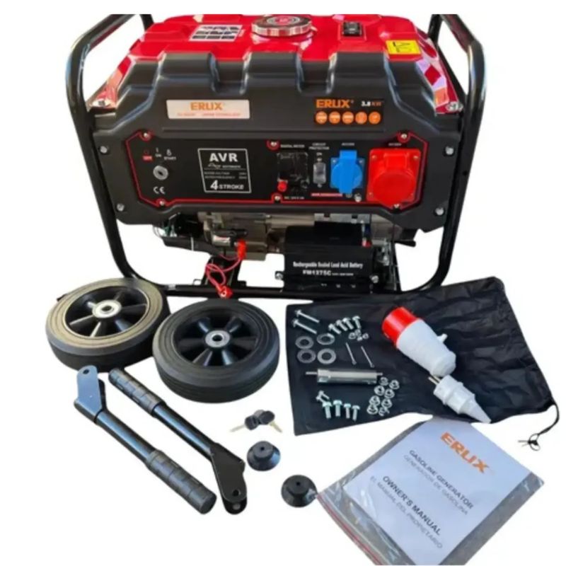 GENERICO - Generador Bencinero 3.8kw  - Partida Electrica