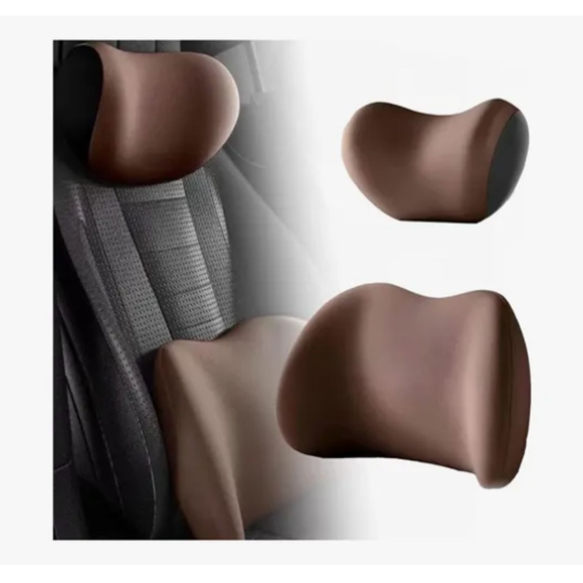 GENERICO - Kit Almohada Cojín Cuello Cervical Viaje Auto Hogar Avión