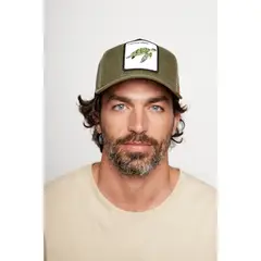 WILD LAMA - Jockey Tortuga Orgánico Verde Militar Lavado