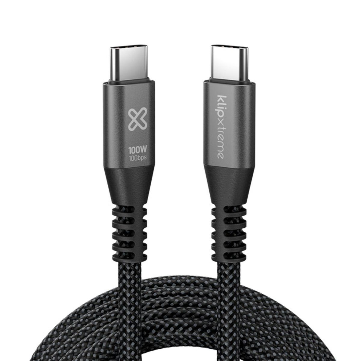 KLIP XTREME - Klip Xtreme Cable Trenzado USB-C PowerGo 650 100W 3m 10 GBPS
