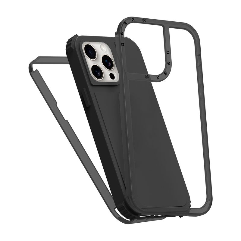 KBOD - Carcasa 360 de 3 Piezas Kbod Urban Play Para iPhone 14 Pro Max Negro