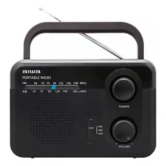 AIWA - Radio Analógico Am Fm Portátil Awfml4 corriente pilas