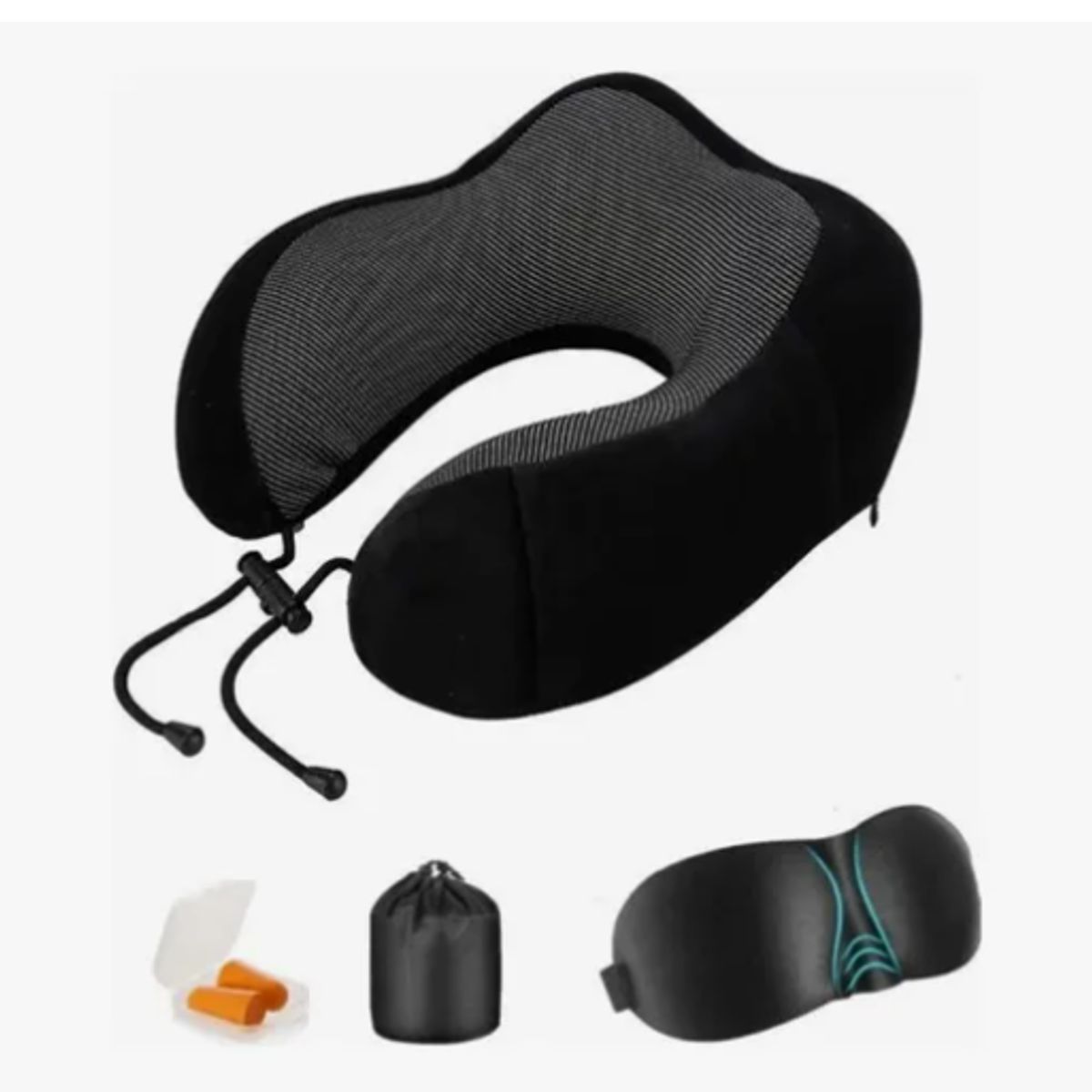 GENERICO - Cómodo Almohada De Viaje Espuma De Memoria Cojín Para Cuello