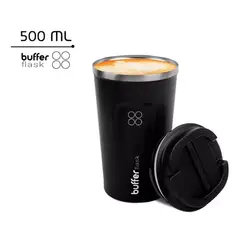 GENERICO - Termo para café vaso térmico mug 500 ml 17 oz color negro