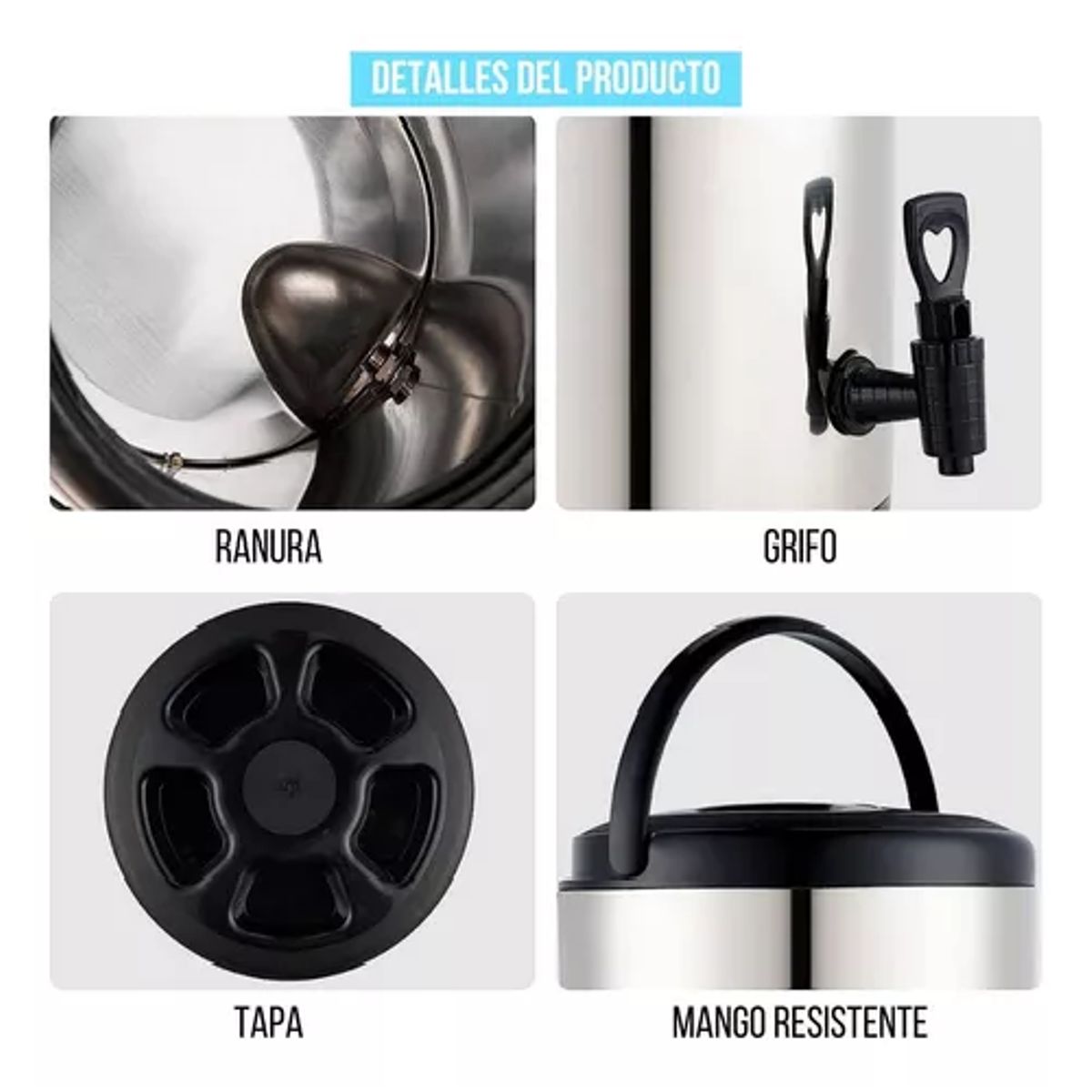 GENERICO - Termo para agua caliente 10 litros dispensador