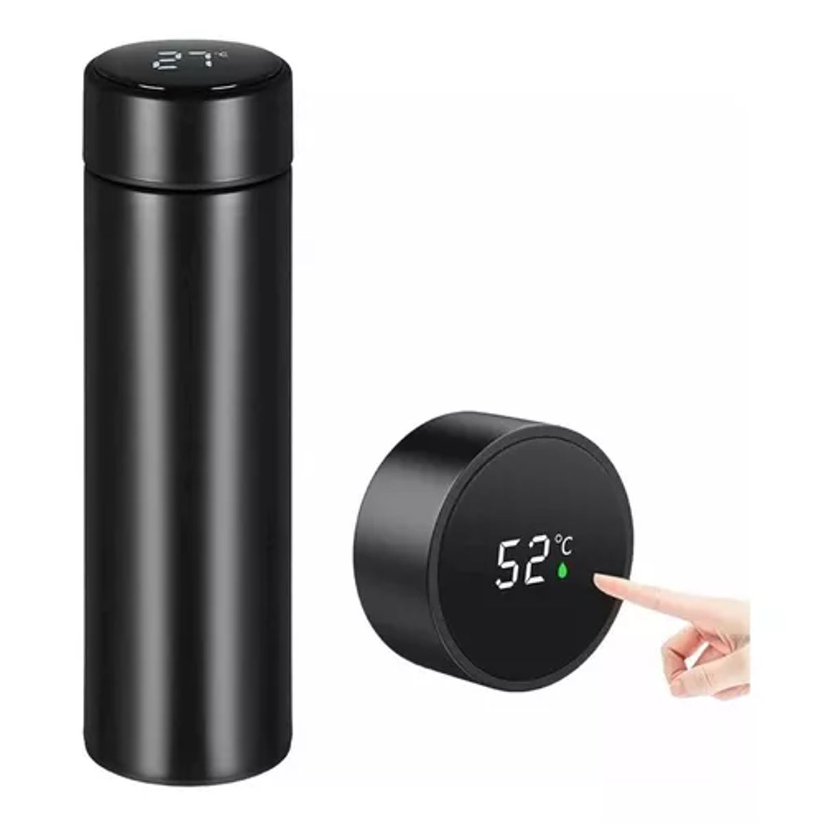 GENERICO - Taza termo inteligente digital táctil LED temperatura color negro