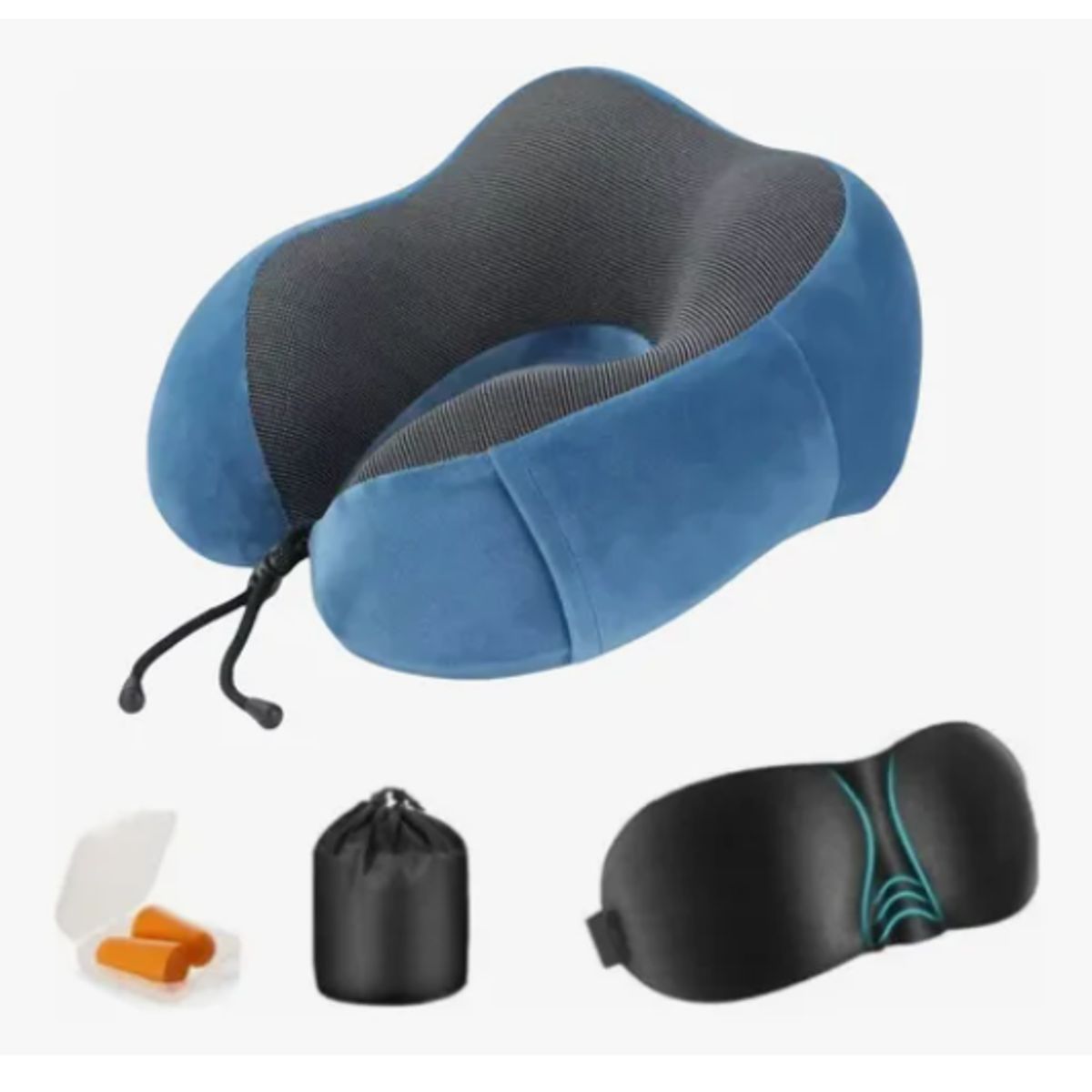 GENERICO - Cómodo Almohada De Viaje Espuma De Memoria Cojín Para Cuello