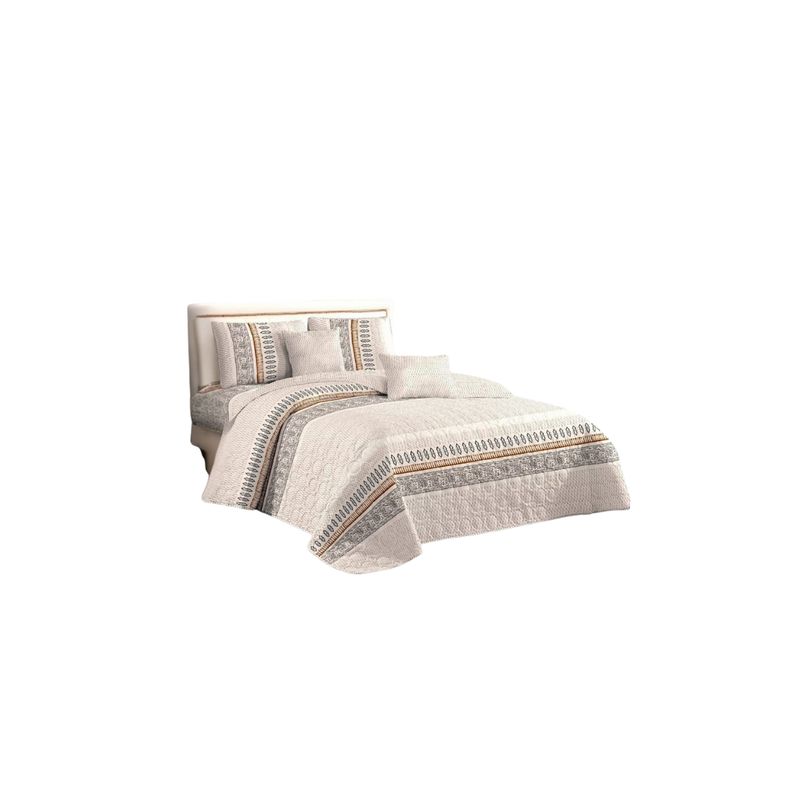 GENERICO - Cubrecama Quilt De Verano 1.5 Plaza y Media Diseños Flor