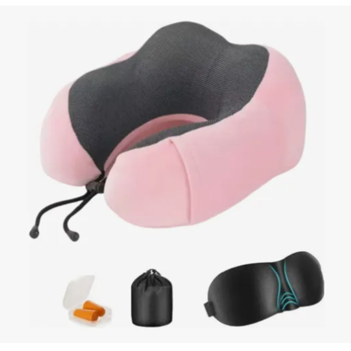 GENERICO - Cómodo Almohada De Viaje Espuma De Memoria Cojín Para Cuello