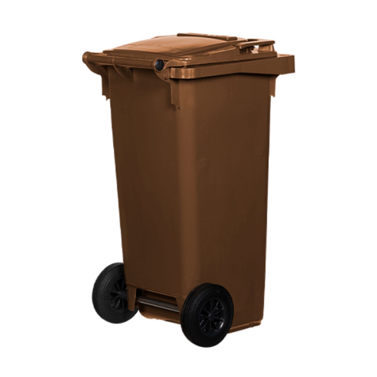 GENERICO - Contenedor de basura plástico 120 litros origen Alemán Color Cafe