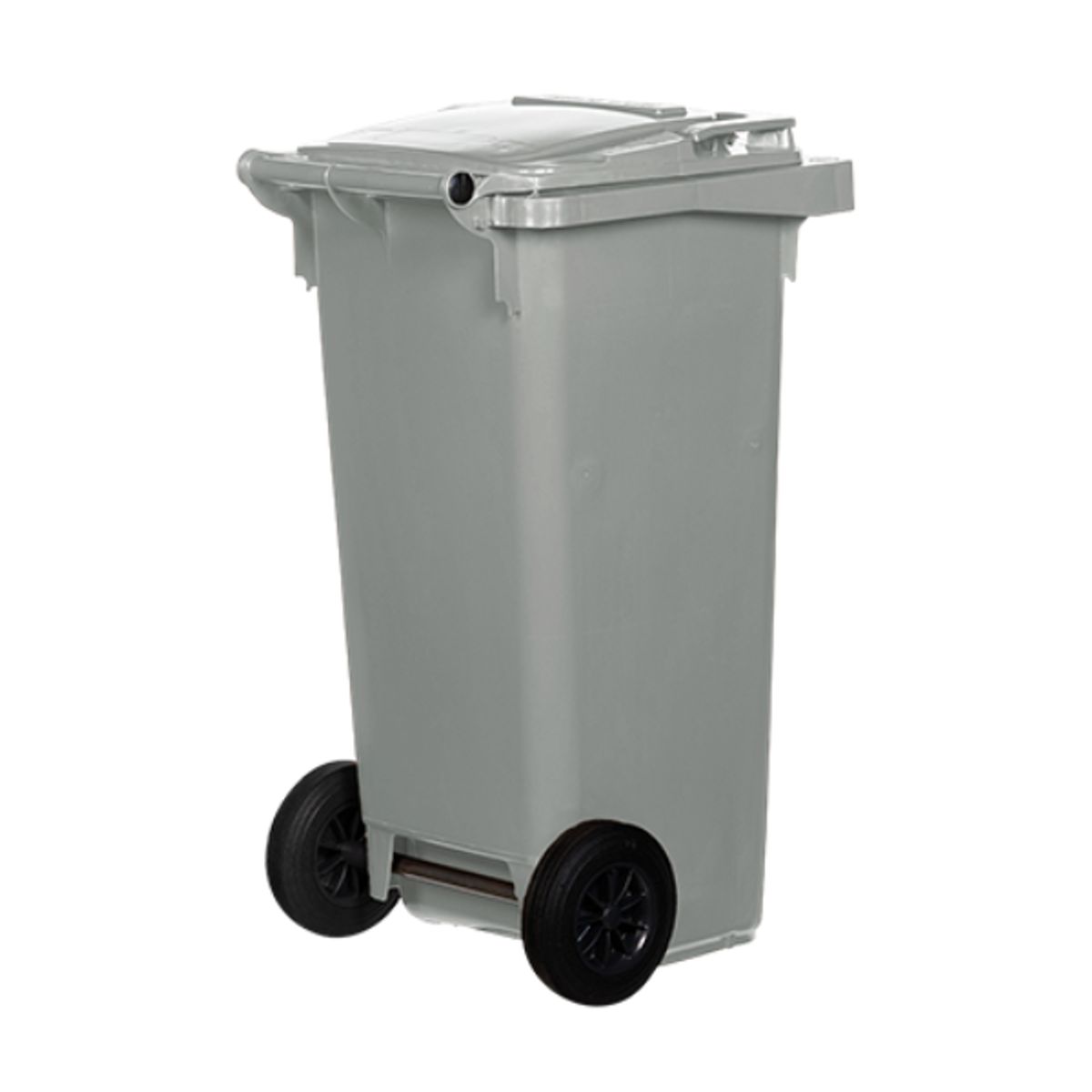 GENERICO - Contenedor de basura plástico 120 litros origen Alemán Color Gris claro