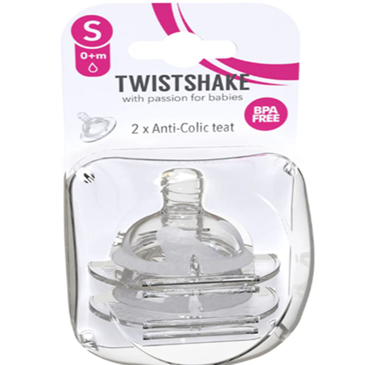 TWISTSHAKE - Tetina Anti-cólico Twistshake (2 Unid.) Small 0 - 2m