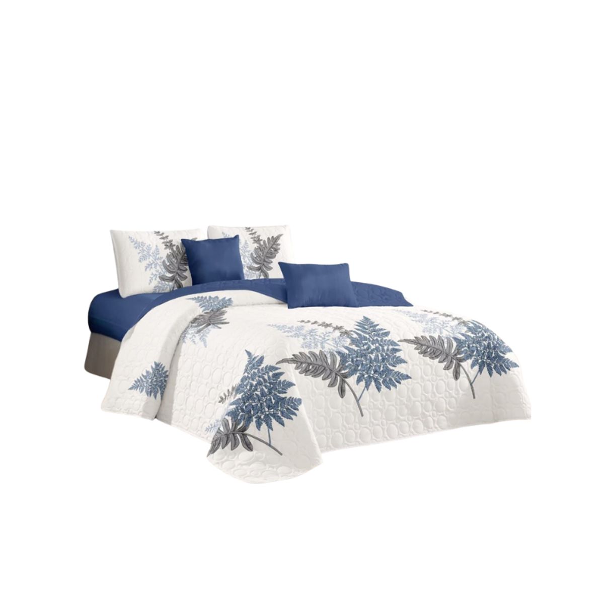 GENERICO - Cubrecama Quilt De Verano 1.5 Plaza y Media Diseños Floral