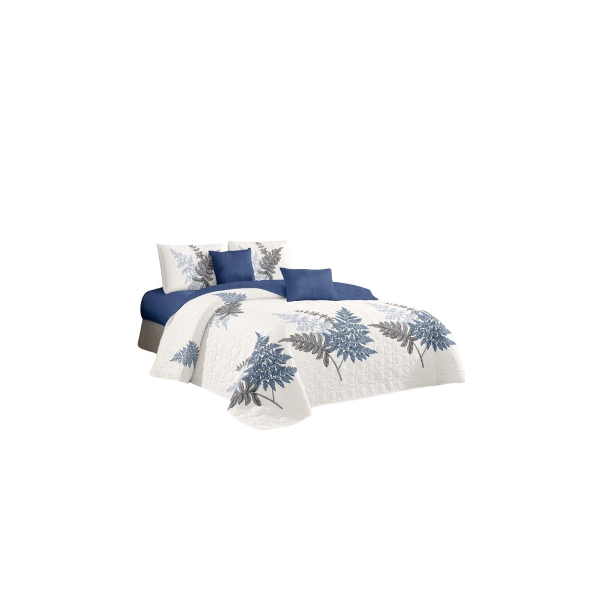 GENERICO - Cubrecama Quilt De Verano 1.5 Plaza y Media Diseños Floral