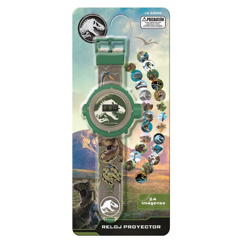 JURASSIC WORLD - Reloj Proyector 24 Imágenes Jurassic World