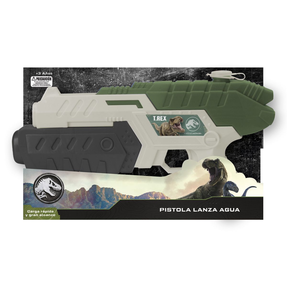 JURASSIC WORLD - Pistola Lanza Agua 33x18 cm Jurassic World