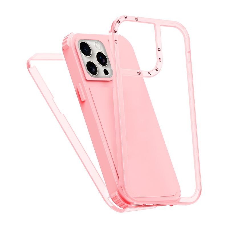 KBOD - Carcasa 360 de 3 Piezas Kbod Urban Play Para iPhone 14 Pro Max Rosa
