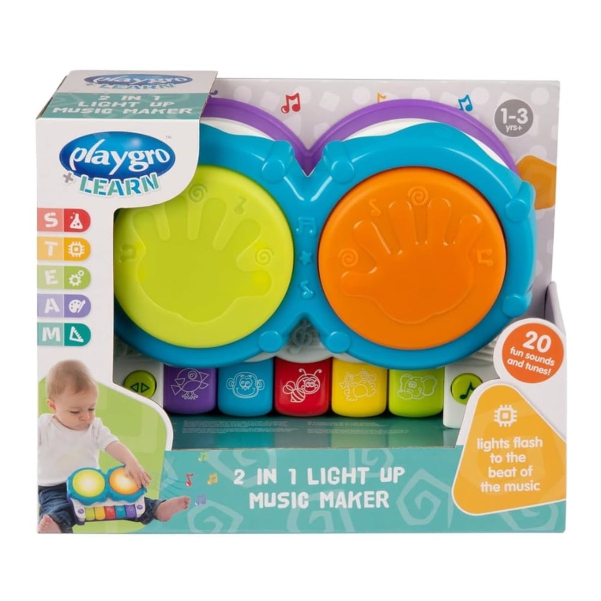 PLAYGRO - Piano de Música y Luces Estimulantes PLAYGRO