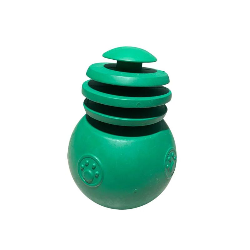 GENERICO - Juguete Perros Dispensador Premios - Cono Snowman Verde