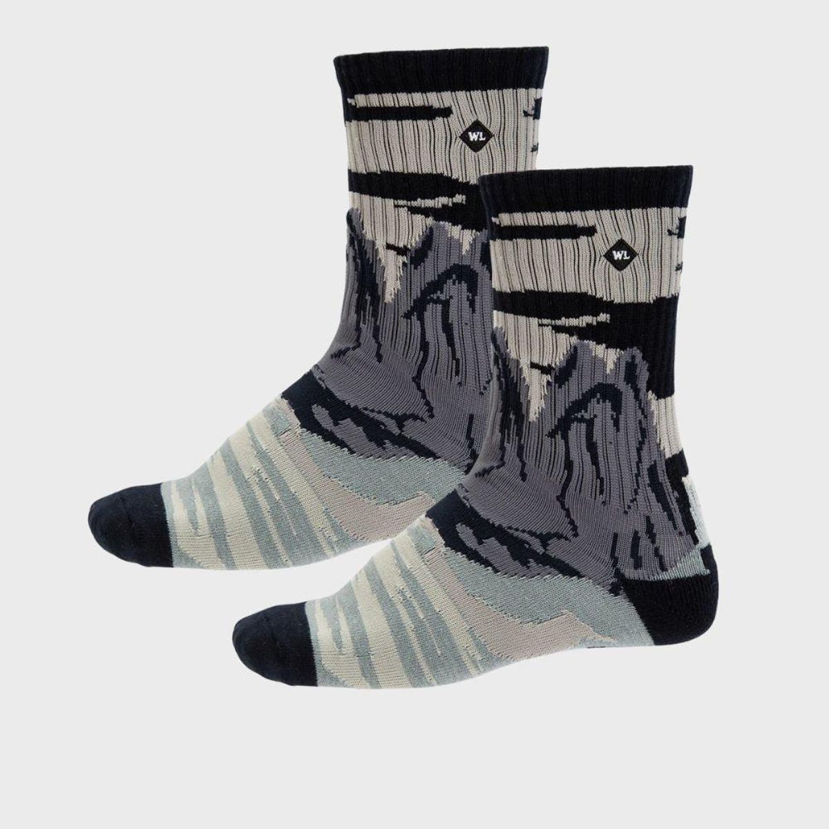 WILD LAMA - Calcetín Urbano Parque Orgánico Gris