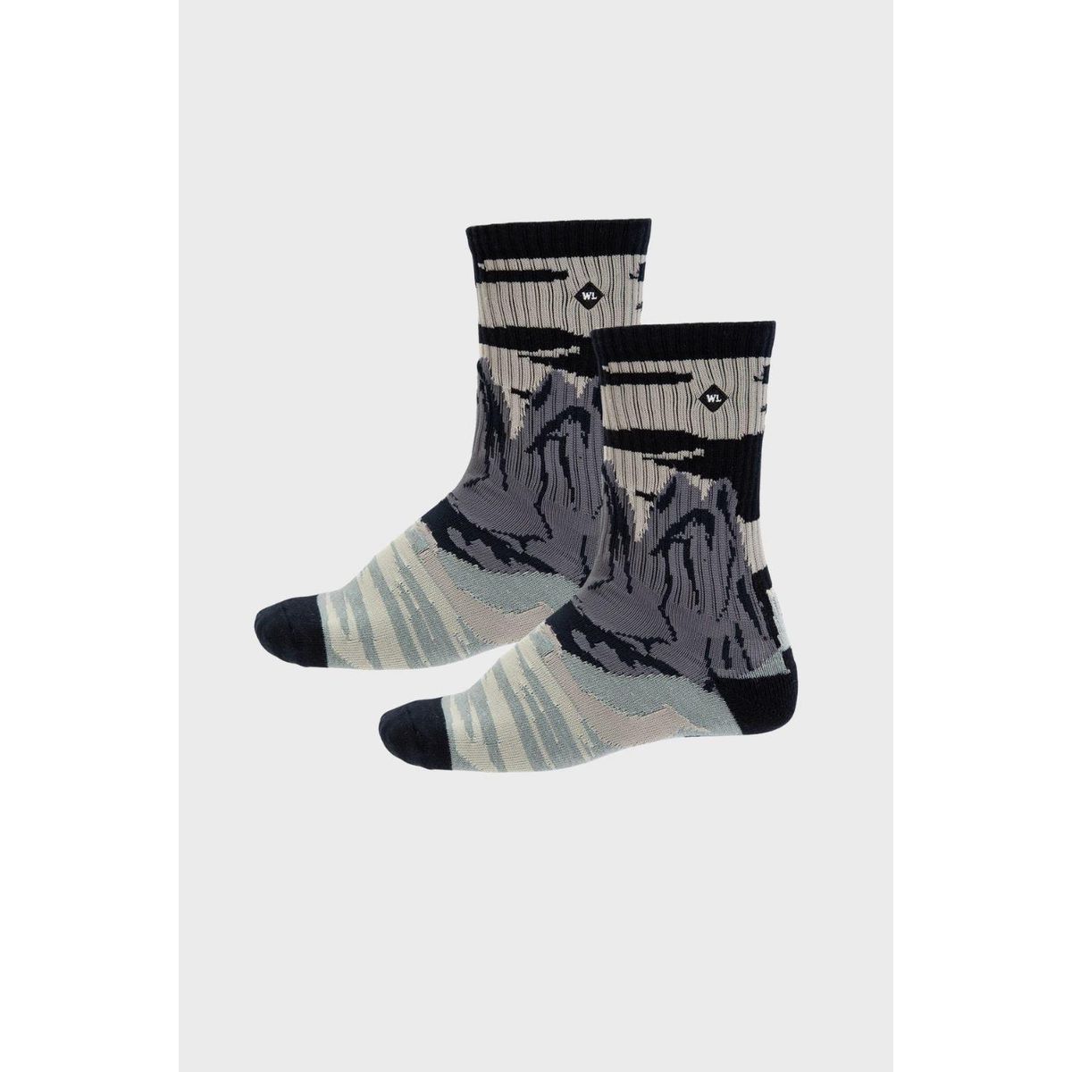 WILD LAMA - Calcetín Urbano Parque Orgánico Gris