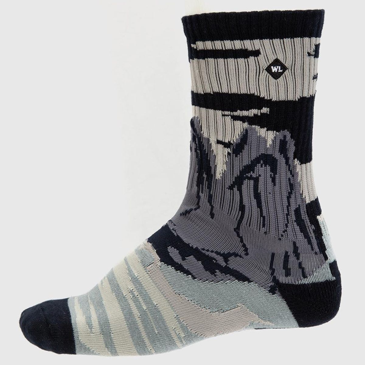 WILD LAMA - Calcetín Urbano Parque Orgánico Gris