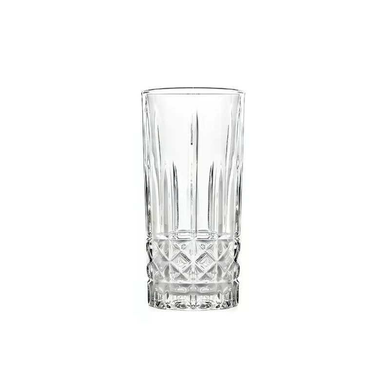 GENERICO - Set 6 Vasos Altos Stirling 360ml Vidrio Trago Largo