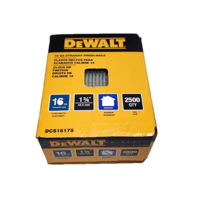 DEWALT - Caja 2500 Clavos Rectos 16GA 1-3/4 Dewalt DCS16175