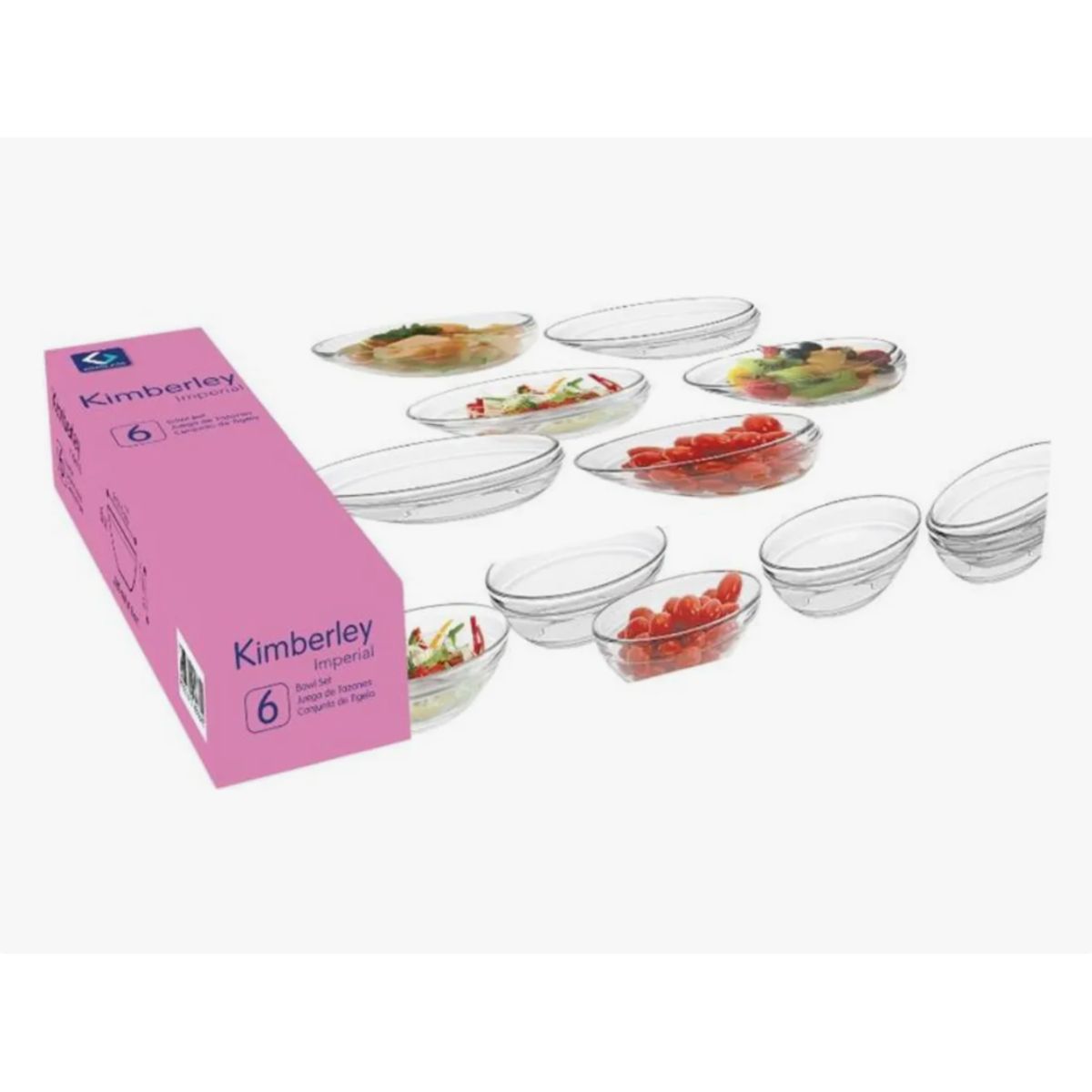 GENERICO - Bowls de Vidrio Multiuso 335 Ml Kimberley