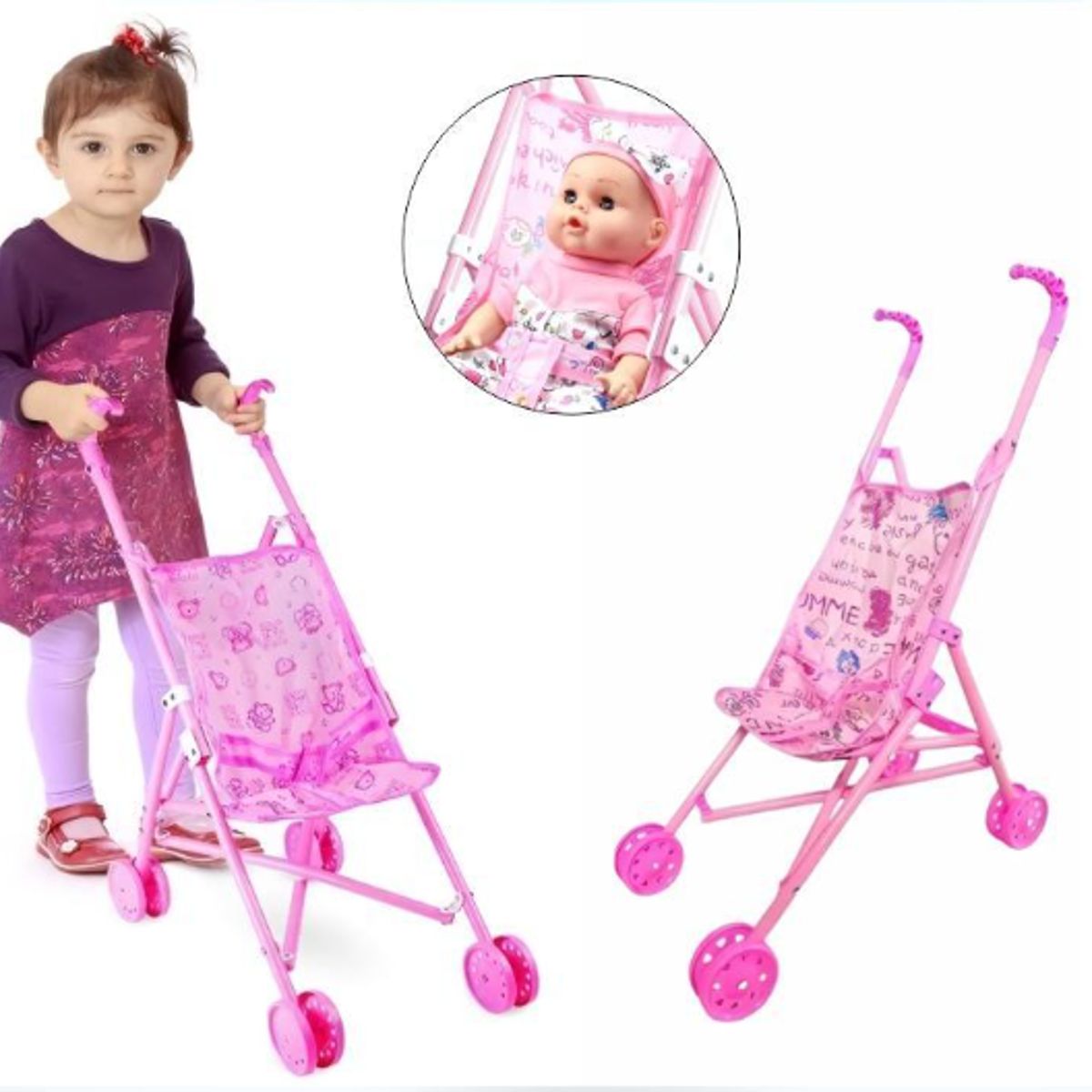 GENERICO - Coche De Muñecas Plegable