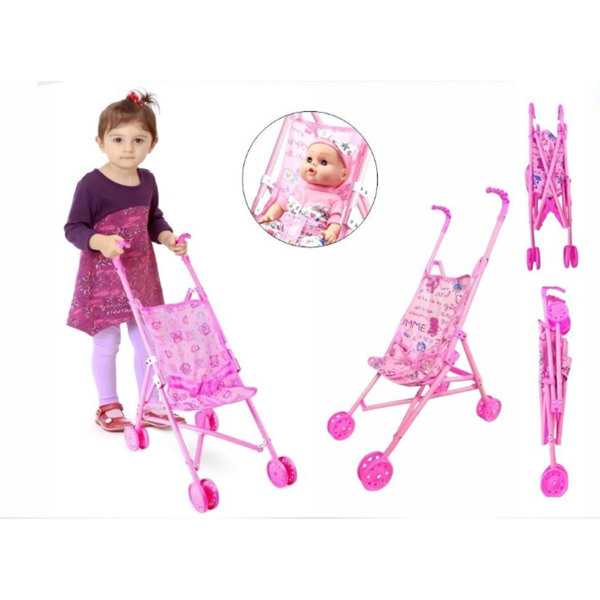 GENERICO - Coche De Muñecas Plegable