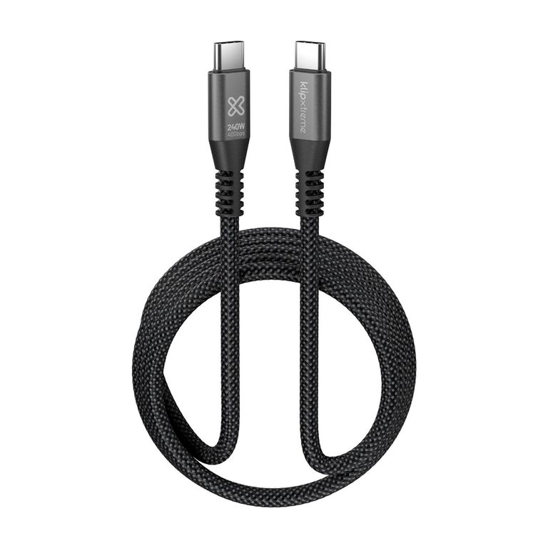 Klip Xtreme Cable Trenzado USB-C PowerGo 850 240W 1.8m 40 GBPS