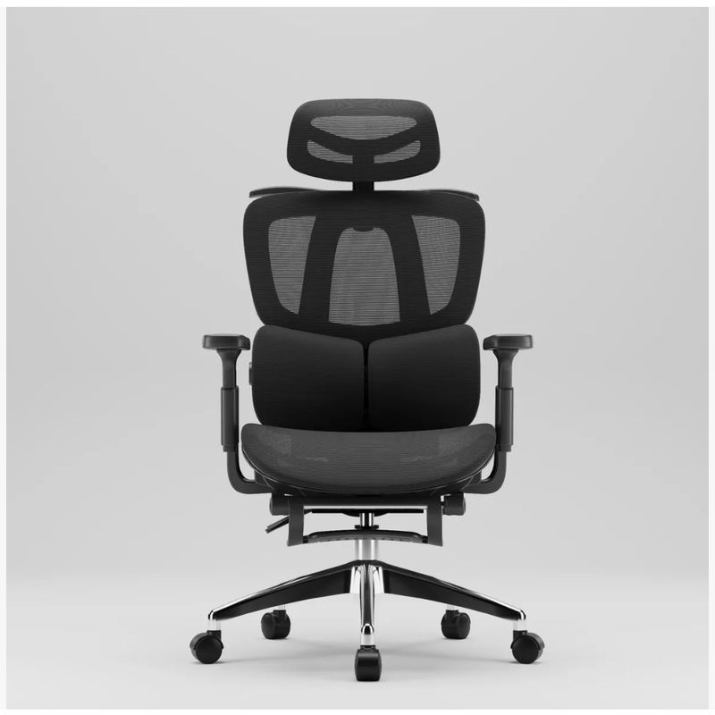 HOMER DESIGN - Silla De Oficina Ergonomica Pata Acero Con Colgador De Ropa