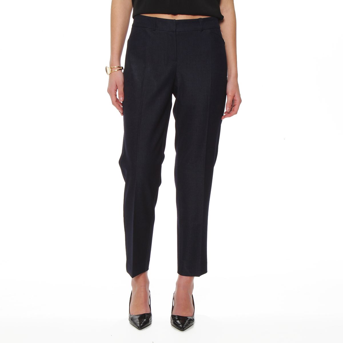 WADOS - PANTALON SLIM TIRO ALTO PRETINA BASICA