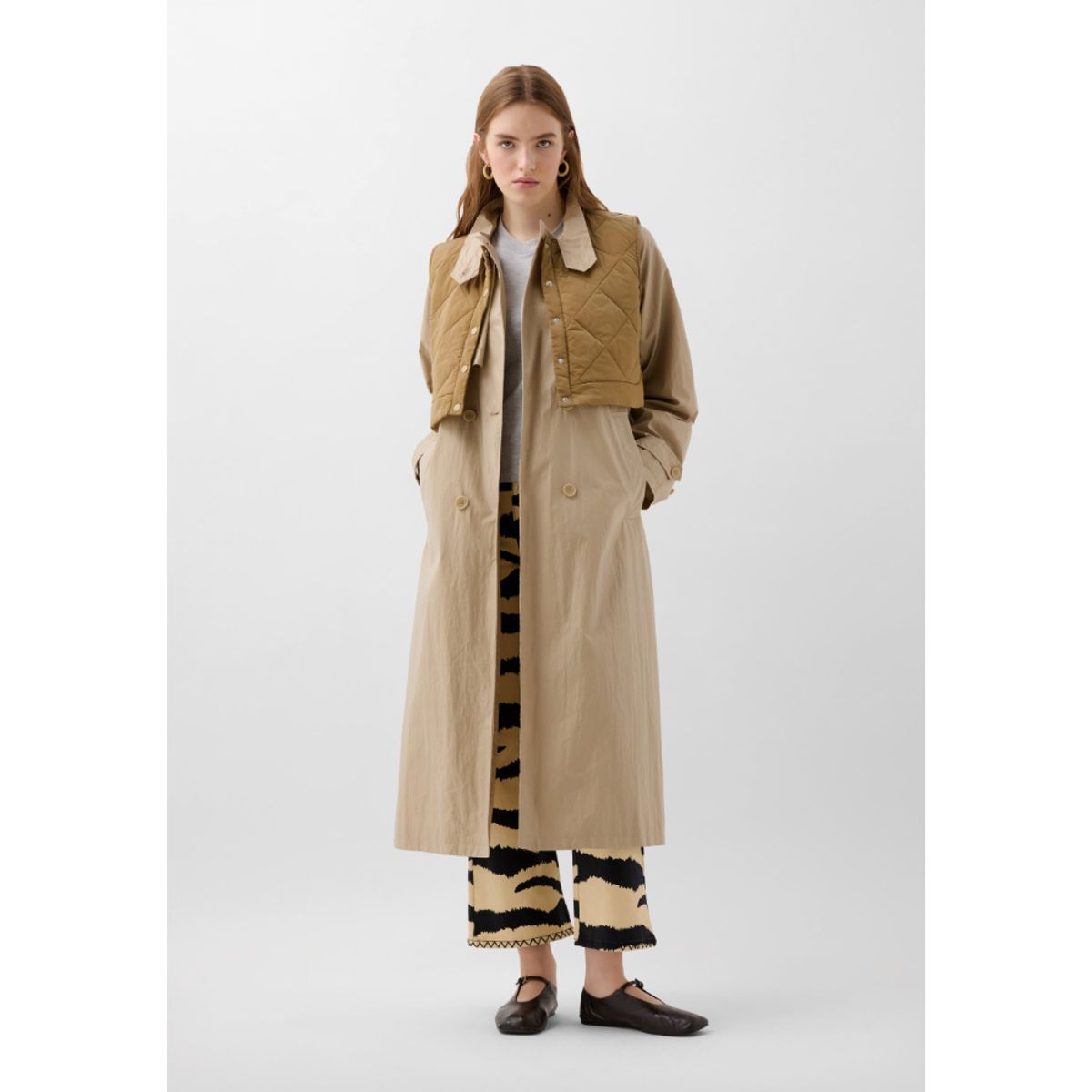 SCALPERS - TRENCH CHALECO DESMONTABLE