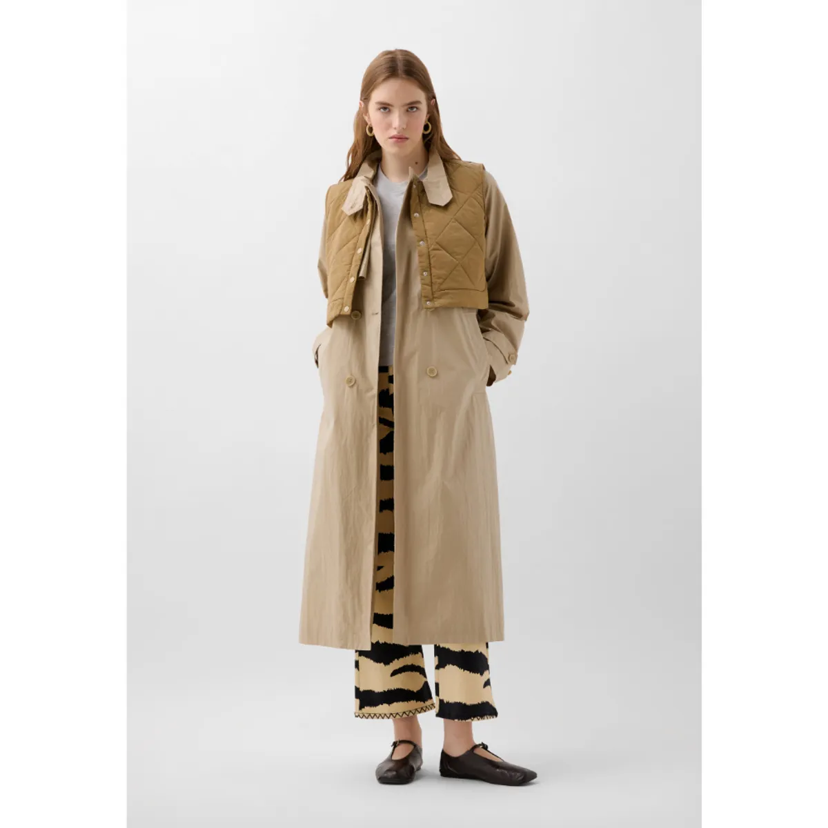 SCALPERS - TRENCH CHALECO DESMONTABLE