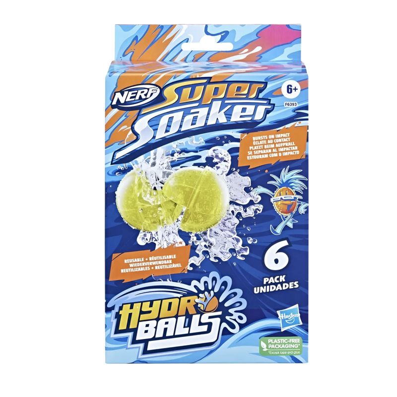 SUPER SOAKER - Bombitas de Agua Super Soaker Pack 6 Hydro Balls