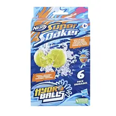 SUPER SOAKER - Bombitas de Agua Pack 6 Hydro Balls