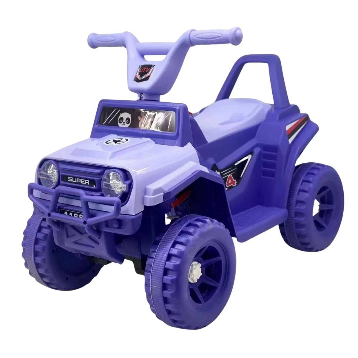 AUCKLAND OUTDOOR - Moto Electrica Bateria Jeep Niño Luz + Sonido 1166A - Violeta