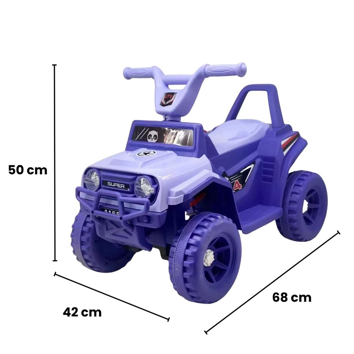 AUCKLAND OUTDOOR - Moto Electrica Bateria Jeep Niño Luz + Sonido 1166A - Violeta