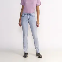 ELLUS - Jeans Mujer Jess Tiro Medio Azul claro