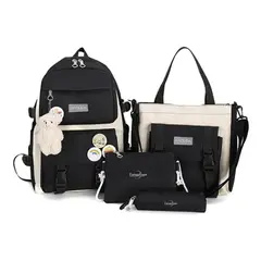 OFERTABKN - Mochila Urbana Escolar Viaje Estilo Coreano 4 Piezas