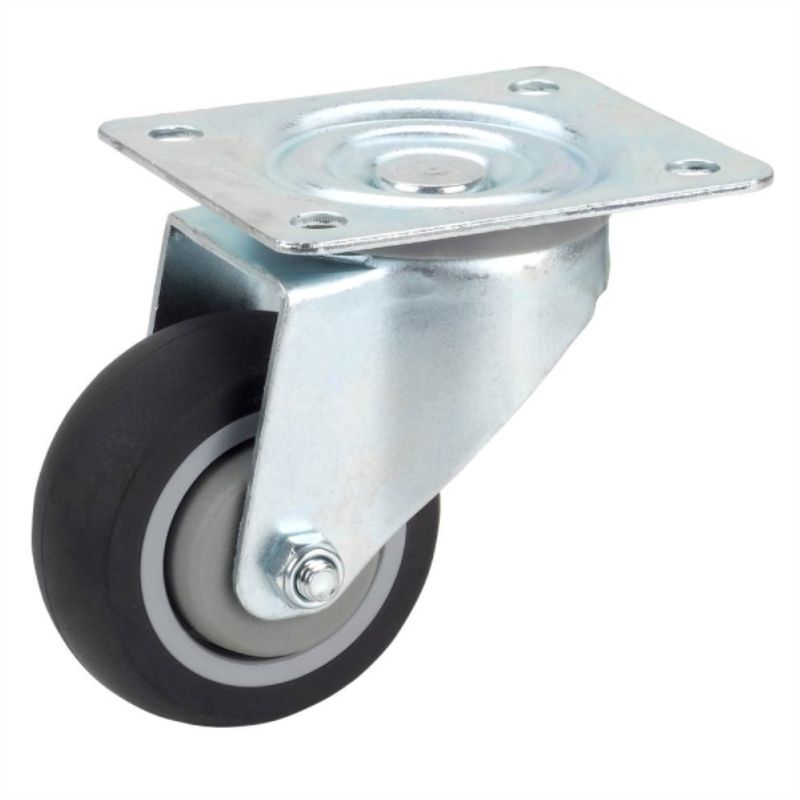 KUTZ - Rueda Giratoria 80mm TPE 100kg Uso Inst especiales